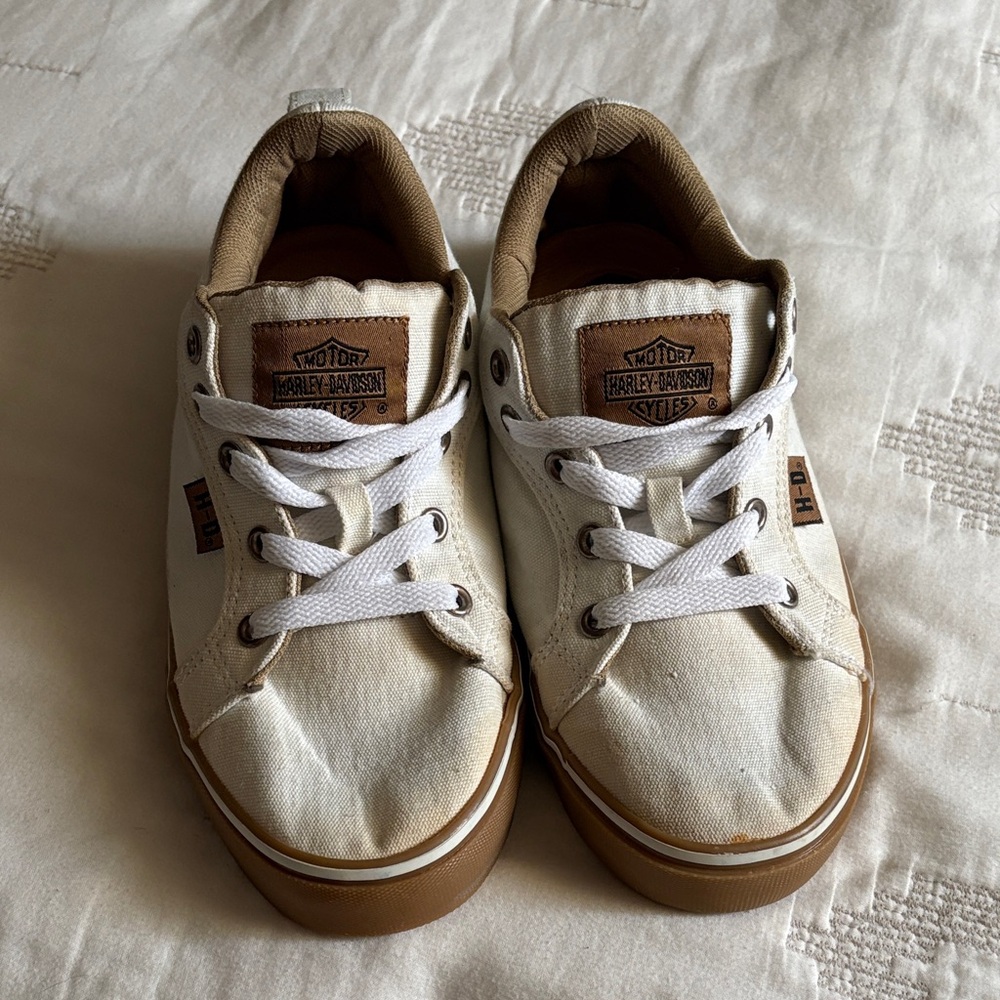 Harley-Davidson Cream and Brown Torland Shoes